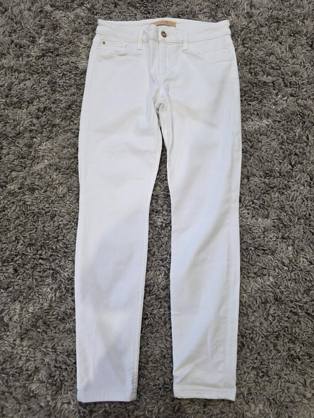 Joe's Jeans The Icon Flawless White Mid Rise Skinny Ankle Jeans 29